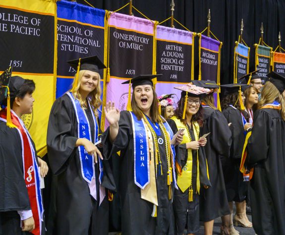 SLP graduates at ceremony